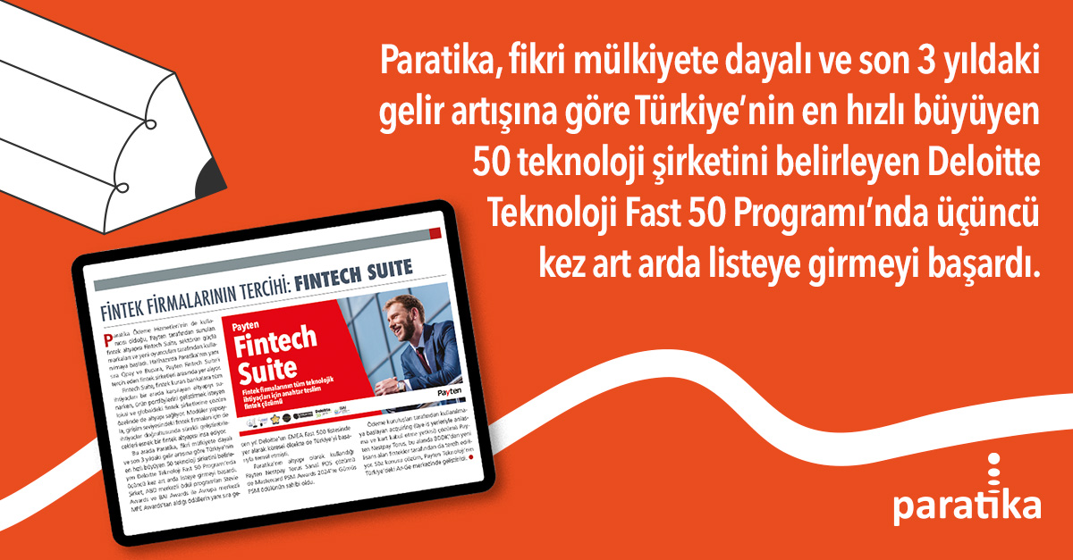 TÖDEB | Paratika 3. Kez Art Arda Deloitte Fast 50 Turkiye Listesinde (Ocak 2025)