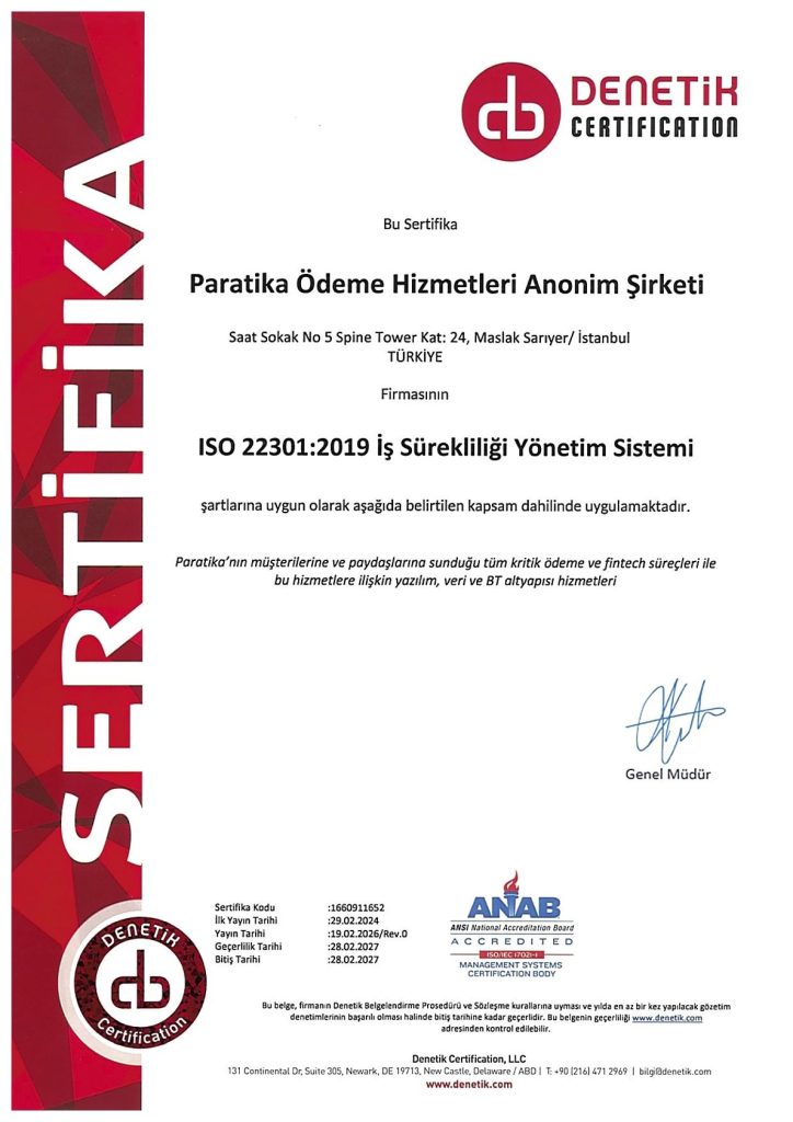 paratika iso 22301